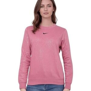 Nike Women's Pink‎ Sparkle Stardust Crewcuit Sweatshirt Size XS